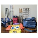Camping Lot: 3 Sleeping Bags, Ponchos & Cooking