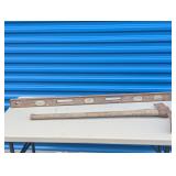 Vintage Wooden Level and Pickaxe/Pick Mattock