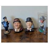 Laurel & Hardy and Police Figurines