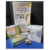 Baby changing pad, bottle cleaner and dryer