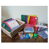 Basket of Office/School Supplies