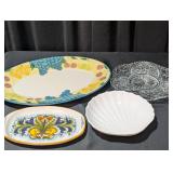 Platters: Hand Painted Fruit, Nova Deruta, etc
