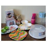 Lot Of Kitchen Serveware And Small Appliances