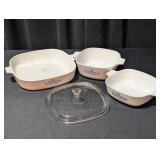 Corning Ware Blue Cornflower Casseroles, C-10 Lid