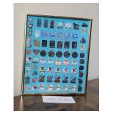 Framed Kentucky Derby Pins