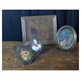 Vintage Portraits w/Ornate Frames, etc