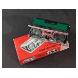 Vintage Green Folding Opera Glasses/Binoculars