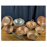 Assorted Copper Cookware