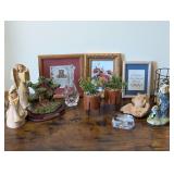 Home Decor: Angels, Art, Faux Plants & Woodpecker