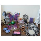 Home Decor Lot: Butterflies, Eiffel Tower & More