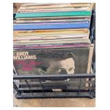 Crate of Old Vinyl Records