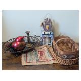 Home Decor: Redbird, Baskets & Wax Melt Warmer