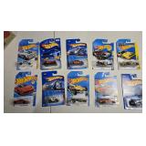 10 Hot Wheels, may contain 1990s through 2020s