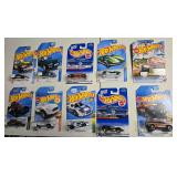 10 Hot Wheels, may contain 1990s through 2020s