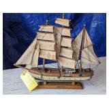 Wooden Pirate Ship / Sail Boat - Titled Gorch Fock