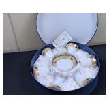 Italian Design Fine Porcelain Teacups and Saucers