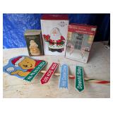 Fitz & Floyd Santa Cookie Jar, Winnie the Pooh etc