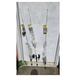 (3) 4' Mr. Crappie Slab Shaker Fishing Rods, Reels