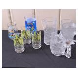 Libbey Green Wheat, Flintstones, Peter Pan Glasses