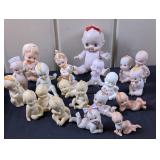 Vintage Porcelain Babies, Kewpie etc