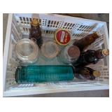 Old Bottles, Jars: Mrs Butterworth, Log Cabin etc
