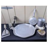 Vintage: Alum Platter, Hemingray Insulator etc