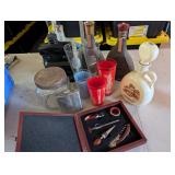 Beam Decanters, Bar Tool Set, etc