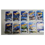 10 Hot Wheels, may contain 1990s through 2020s