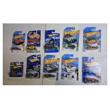 10 Hot Wheels, may contain 1990s through 2020s