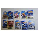 10 Hot Wheels, may contain 1990s through 2020s