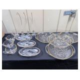 Gold Rimmed Glass Dishes, Studio Nova Plates etc