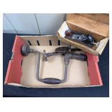 Vintage Hand Drill, Brace, Plane