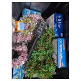 Christmas Garland and Lights (tote not included)