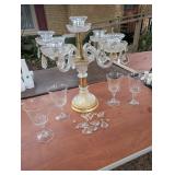 Box Lot: Crystal Candelabra Style
