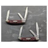 Knife: 2 Sharp 380 Pocket Knives. Made in Japan.