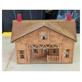 Vintage Handmade Matchstick House