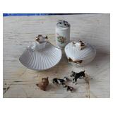 Enesco Trinket Tray, Bone China Mini Dogs, etc