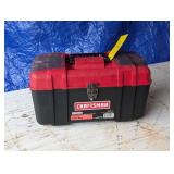 Red & Black Plastic Craftsman Toolbox, Tools