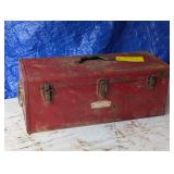 Vintage Red Craftsman Commercial Toolbox, Tools
