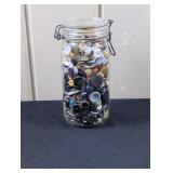 Le Parfait Bail Lid Jar with Vintage Buttons