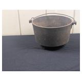 8' Unmarked Cast Iron Footed Pot