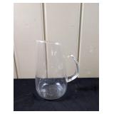 Vintage Clear Pyrex Reverse Handle Pitcher