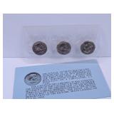 The 1980 Dollar Souvenir Set: 3 Susan B. Anthony