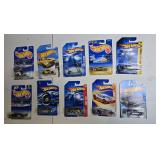 10 Hot Wheels, may contain 1990s through 2020s