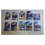 10 Hot Wheels, may contain 1990s through 2020s
