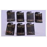 7 Satin & Chrome, Black & Gold Hot Wheels
