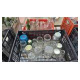 Box Lot: Canning Jars, Milk Bottles, Soda Bottles