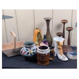 Planters Peanut Dish, Wooden Candle Holder, etc