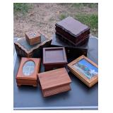8 Wooden Storage & Jewelry Boxes