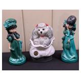 Vintage Jim Beam Tiffany Poodle Decanter etc